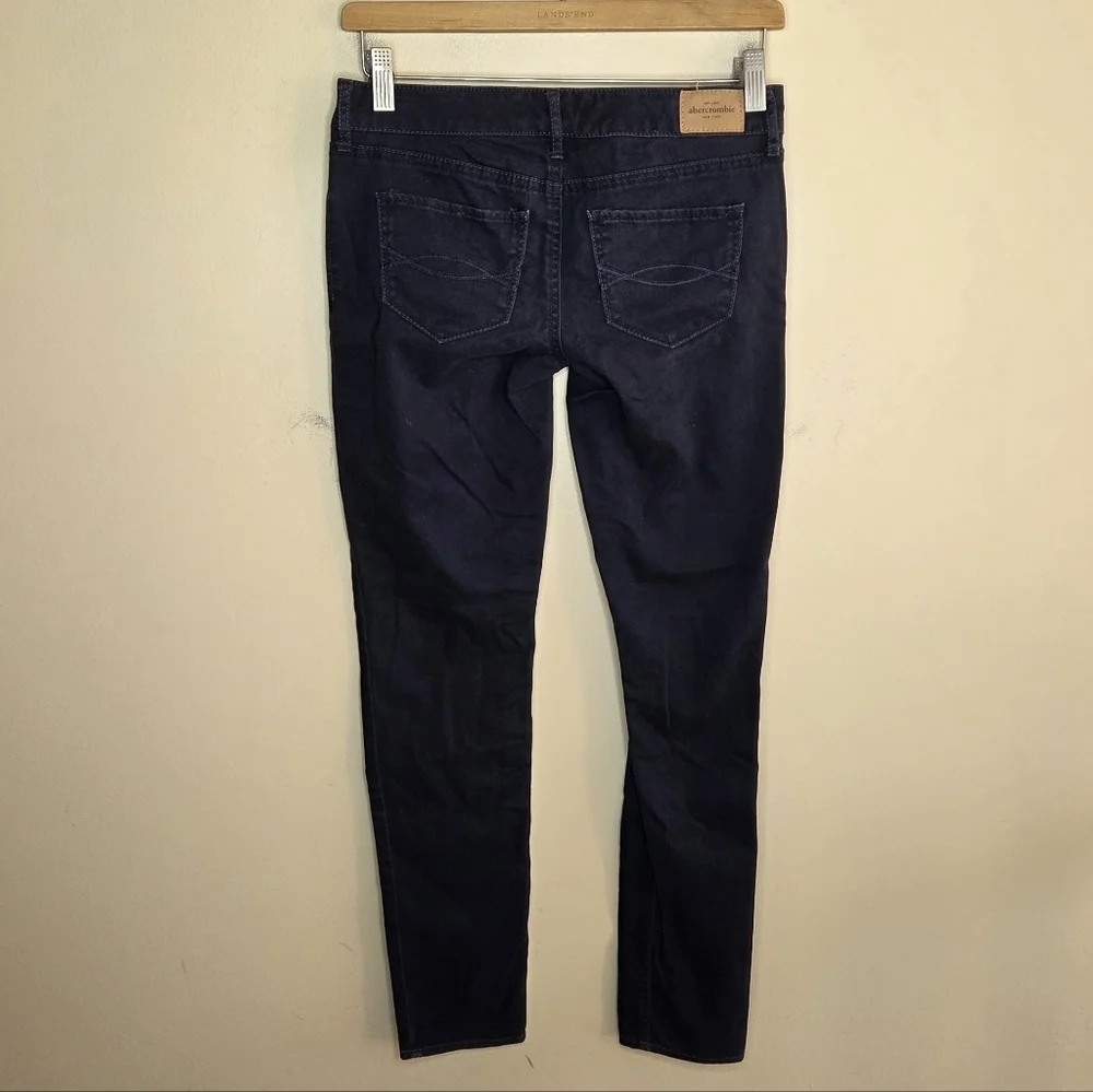 Y2K Abercrombie Kids Black Lightweight Skinny Ankle Low Rise Jeans Girls Size 16
